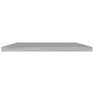 Kirjahyllytasot 4 kpl betoninharmaa 40x30x1,5 cm tekninen puu