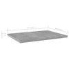 Kirjahyllytasot 8 kpl betoninharmaa 40x30x1,5 cm lastulevy