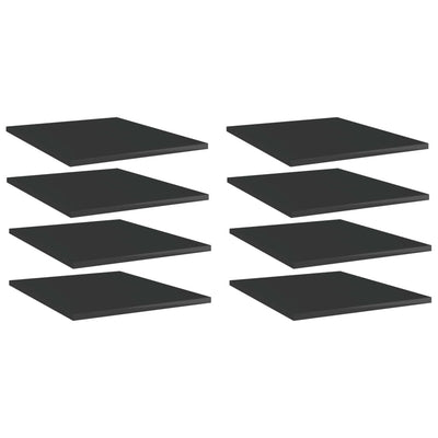 Musta kirjahyllytasot Vasiu 40x50x1,5cm (8 kpl)