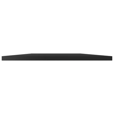 Kirjahyllytasot 8 kpl korkeak musta 40x50x1,5 cm tekninen puu
