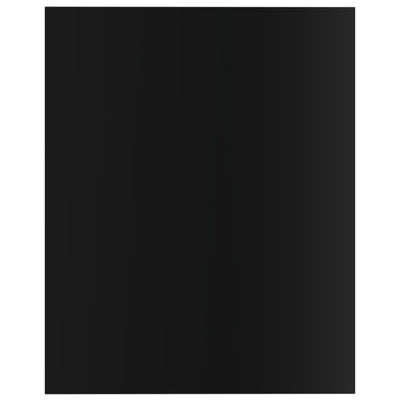 Kirjahyllytasot 8 kpl korkeak musta 40x50x1,5 cm tekninen puu