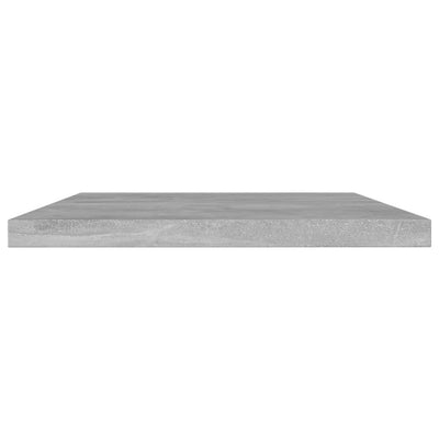 Kirjahyllytasot 4 kpl betoninharmaa 60x10x1,5 cm tekninen puu