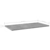 Kirjahyllytasot 4 kpl betoninharmaa 60x30x1,5 cm lastulevy