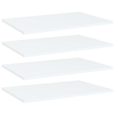 Valkoinen kirjahyllytasot Vasiu 60x40x1,5cm (4 kpl puinen)