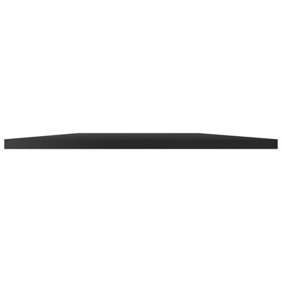 Kirjahyllytasot 8 kpl korkeak. musta 60x50x1,5 cm tekninen puu
