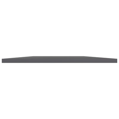 Kirjahyllytasot 8 kpl korkeak. harmaa 60x50x1,5 cm tekninen puu