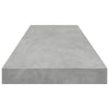 Kirjahyllytasot 8 kpl betoninharmaa 80x10x1,5 cm lastulevy