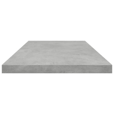 Kirjahyllytasot 4 kpl harmaa 80x20x1,5 cm teknisestä puusta