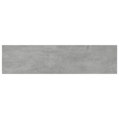 Kirjahyllytasot 4 kpl harmaa 80x20x1,5 cm teknisestä puusta