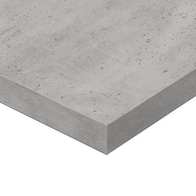Kirjahyllytasot 4 kpl harmaa 80x20x1,5 cm teknisestä puusta