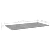 Kirjahyllytasot 8 kpl betoninharmaa 80x20x1,5 cm lastulevy