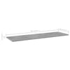 Kirjahyllytasot 4 kpl betoninharmaa 100x30x1,5 cm lastulevy