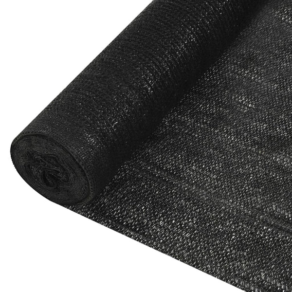 Näkösuoja musta 3,6x10 m HDPE 195 g/m²
