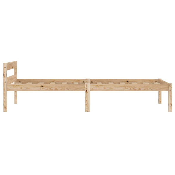 Sängynrunko 2 vetolaatikolla täysi mänty 90x200 cm