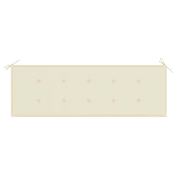 Pinottava 159cm puutarhapenkki tyynyllä (tiikki) Mosorescu