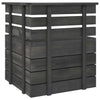 6-osainen puutarhan lavasohvasarja täysi mänty tummanharmaa