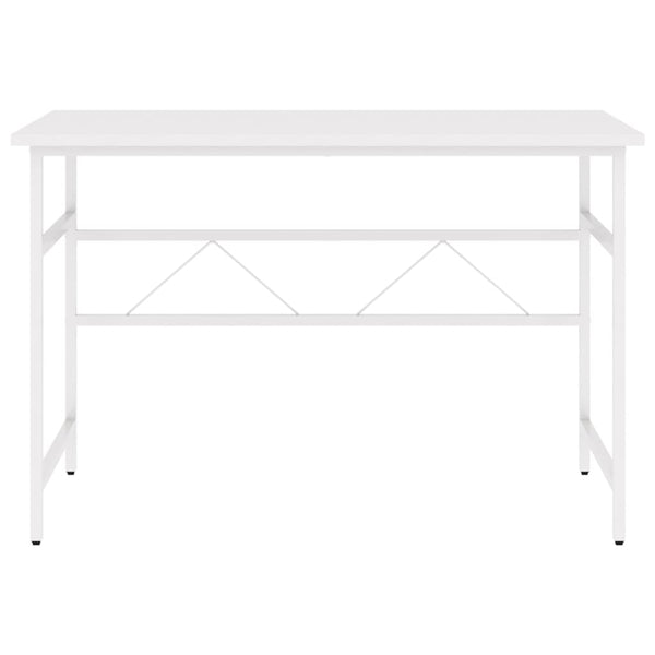 Tietokonepöytä valkoinen 105x55x72 cm MDF/metalli