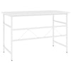 Tietokonepöytä valkoinen 105x55x72 cm MDF/metalli