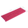 Porrasmatot 15 kpl 65x21x4 cm pinkki