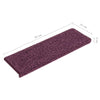 Tumma violetti porrasmatot Vitold 65x21x4cm (15 kpl)