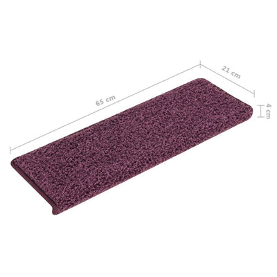 Porrasmatot 15 kpl 65x21x4 cm tumma violetti