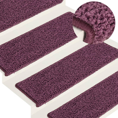 Porrasmatot 15 kpl 65x21x4 cm tumma violetti