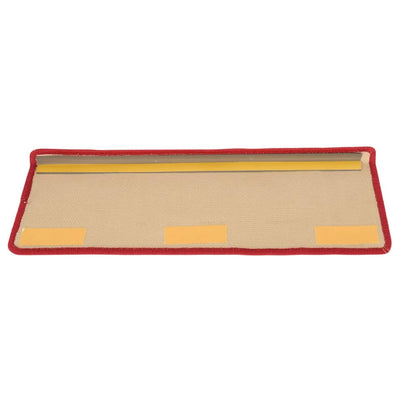 Itsekiinnittyvät porrasmatot 15 kpl 65x21x4 cm punainen