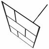 Walk-in suihkuseinä karkaistu lasi musta 100x195 cm