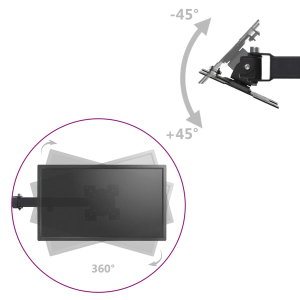 Kolmen näytön pöytäteline 13"-23"