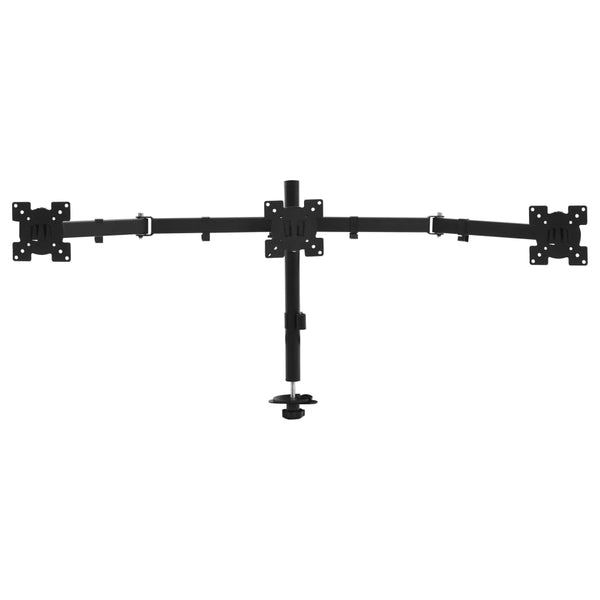 Kolmen näytön pöytäteline 13"-23"