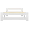 Valkoinen sängynrunko Carani 90x200cm (mänty)