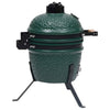 Kamado 2-in-1 grilli/savustin keramiikka 56 cm vihreä