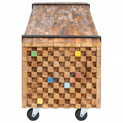 TV-taso 110x30x32,5 cm täysi tiikki