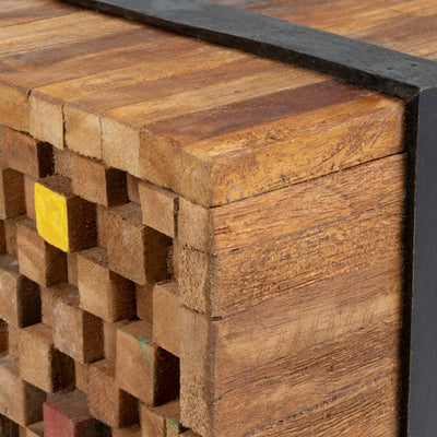 TV-taso 110x30x32,5 cm täysi tiikki