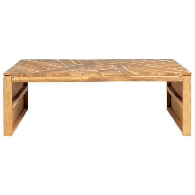 Sohvapöytä eroosio täysi tiikki 110x35x38 cm