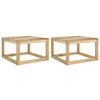 Puutarhan lavapöydät 2 kpl 60x60x36,5 cm kyllästetty mänty