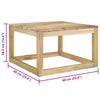 Puutarhan lavapöydät 2 kpl 60x60x36,5 cm kyllästetty mänty