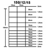 Puutarha-aita galvanoitu teräs 50 m 150 cm hopea