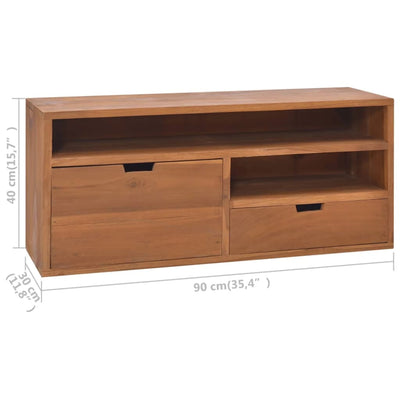 TV-taso 90x30x40 cm täysi tiikki