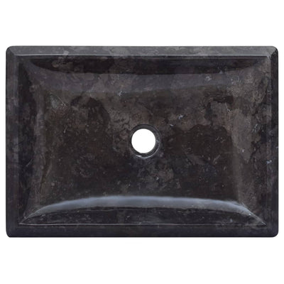 Pesuallas musta 50x35x10 cm marmori