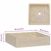 Pesuallas kerma 40x40x10 cm marmori