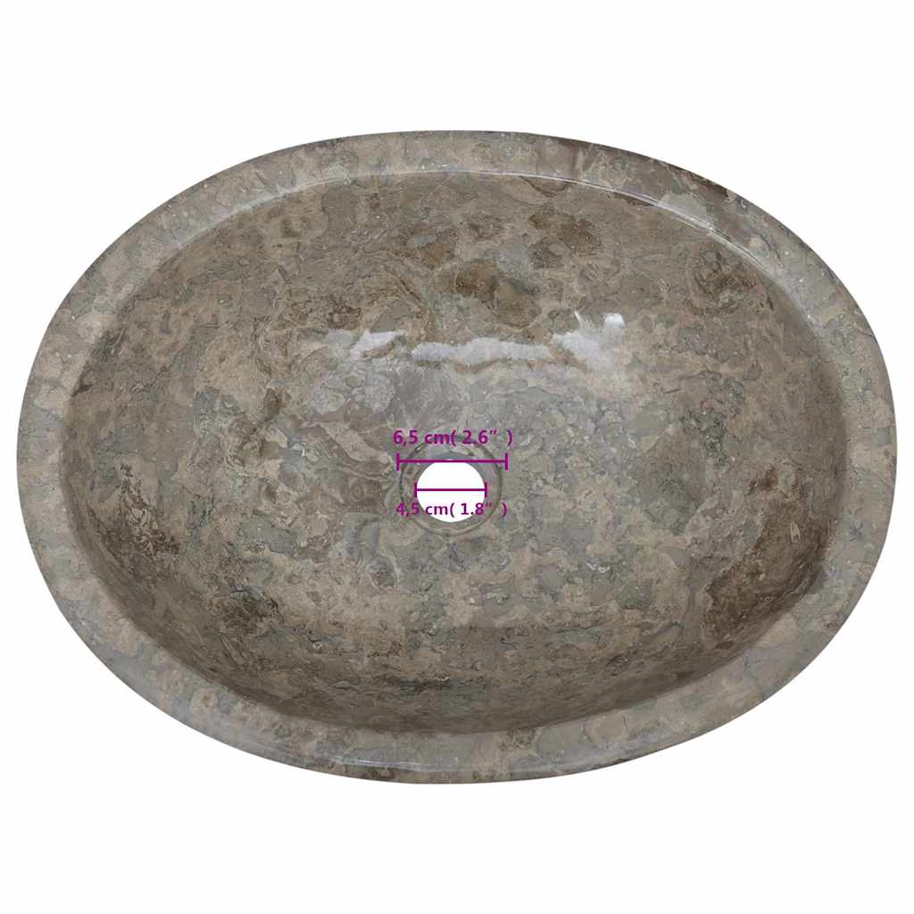 Pesuallas harmaa 53x40x15 cm marmori