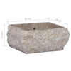 Pesuallas harmaa 30x30x13 cm marmori