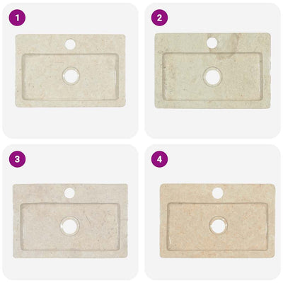 Kerma seinäkiinnitettävä pesuallas Zdravco 38x24x6,5cm (marmori)