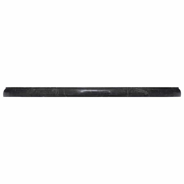 Pöytälevy musta Ø50x2,5 cm marmori