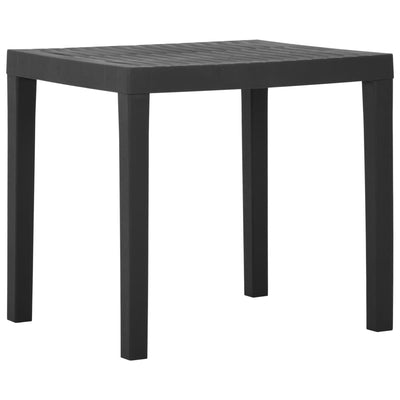 Puutarhapöytä harmaa 79x65x72 cm muovi