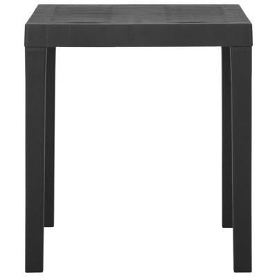 Puutarhapöytä harmaa 79x65x72 cm muovi