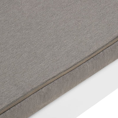 Valkoinen puutarhapenkki tyynyllä Gigirtu (muovi)