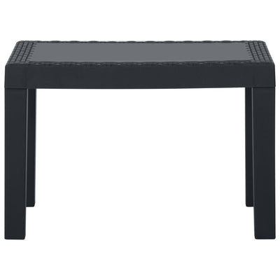 Harmaa puutarhatuolisarja Merlusca (3-osainen, tyynyillä, muovi)