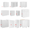 11-osainen keittiön kaappisetti "Lyon" valkoinen tekninen puu